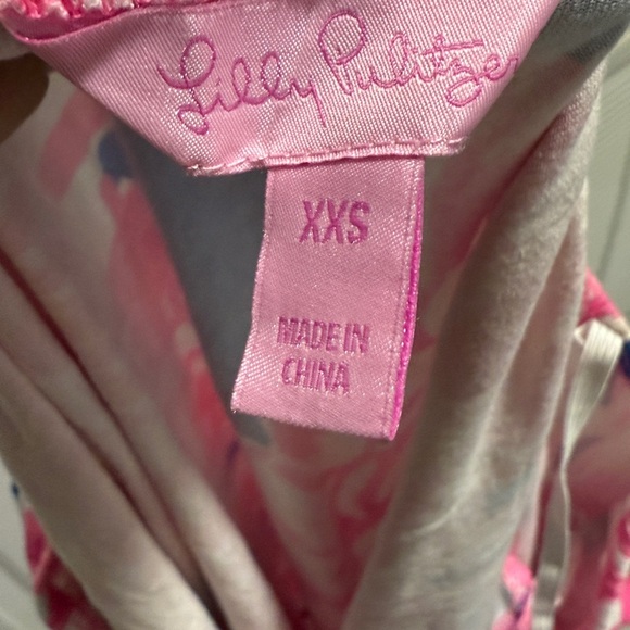 Lilly Pulitzer Pink and Blue Floral Jumpsuit - Size XXS - Picture 4 of 5